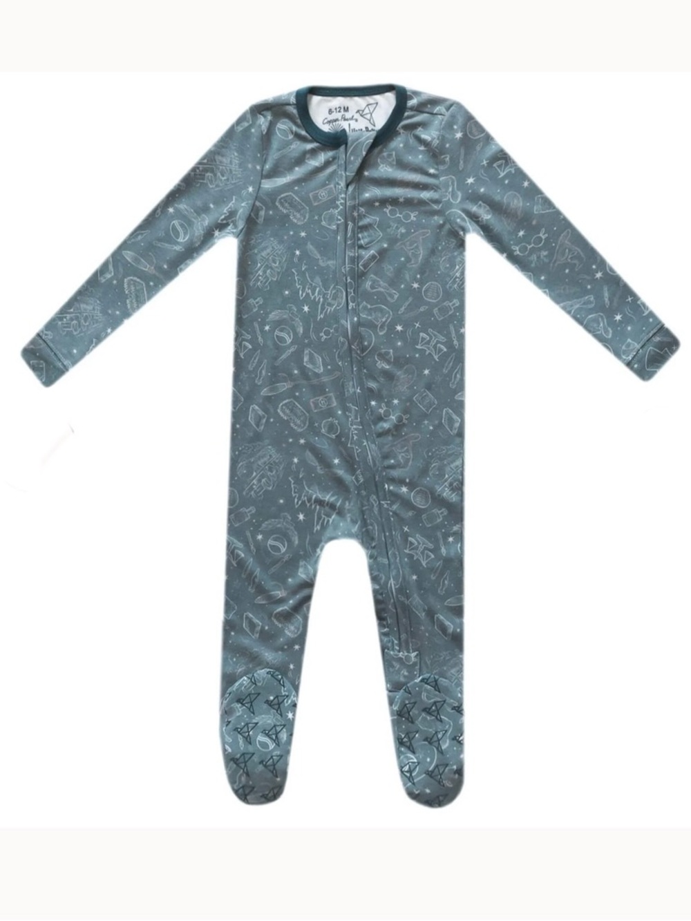 Copper Pearl Zip Up Footie Harry Potter Hogwarts Blue 3-6 M NWT IN PACKAGE
